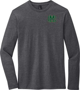 District Tee Long Sleeve, Heathered Charcoal